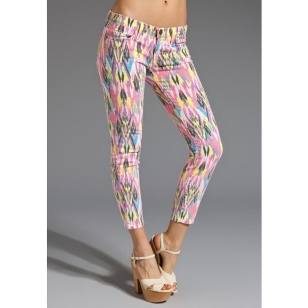NEW! Current Elliott The Stiletto Neon Arrow Jeans